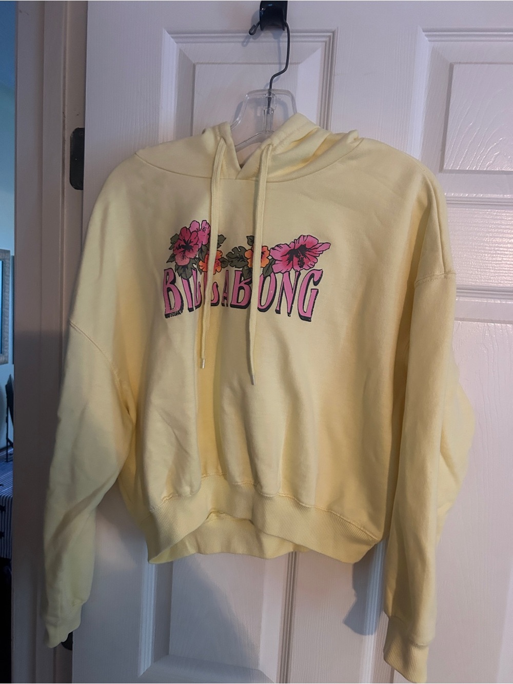 Billabong Yellow Floral Logo Hoodie